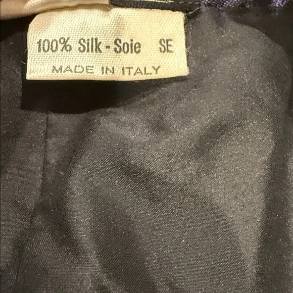 Salvatore Ferragamo Purple and Green Floral Silk Blazer - Picture 5 of 8